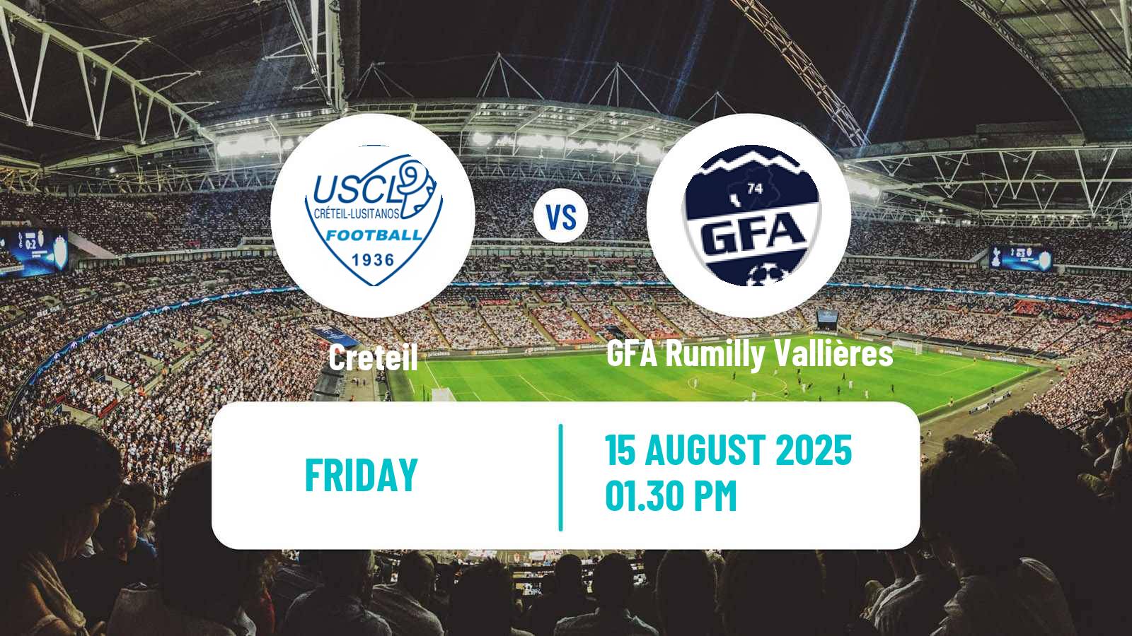Soccer French National 2 - Group C Creteil - GFA Rumilly Vallières
