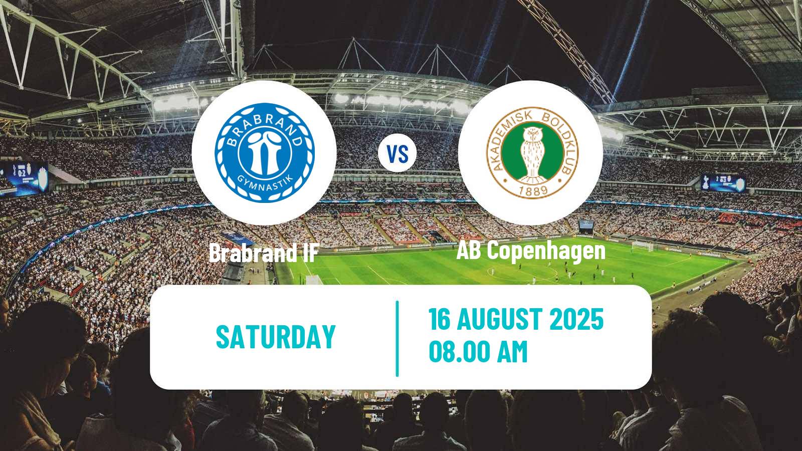 Soccer Danish 2 Division Brabrand - AB Copenhagen