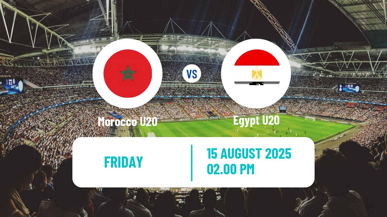 Soccer Friendly Morocco U20 - Egypt U20