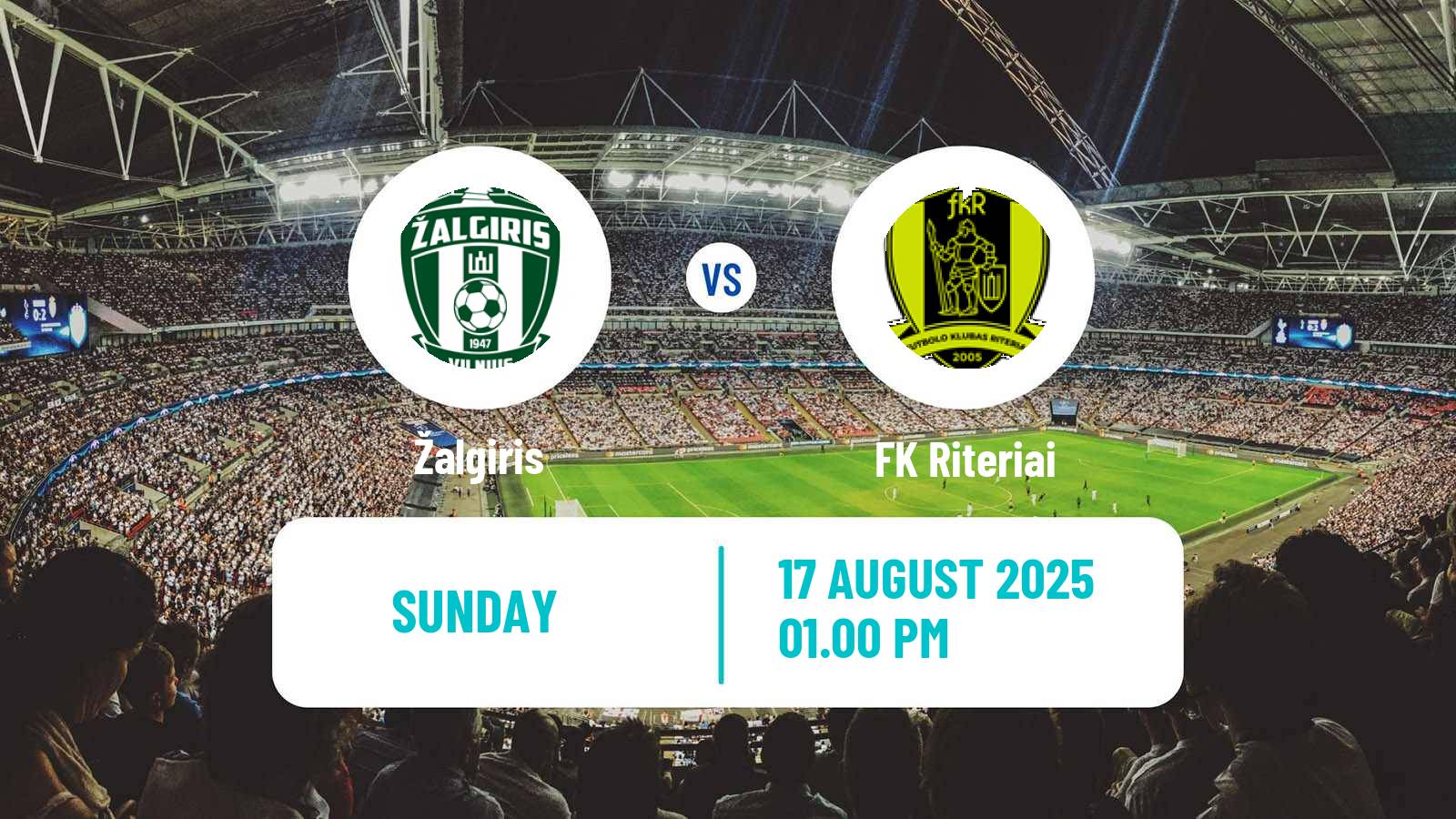 Soccer Lithuanian A Lyga Žalgiris - Riteriai