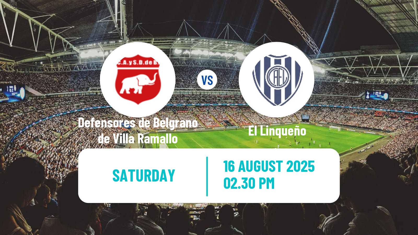 Soccer Argentinian Torneo Federal Defensores de Belgrano de Villa Ramallo - El Linqueño