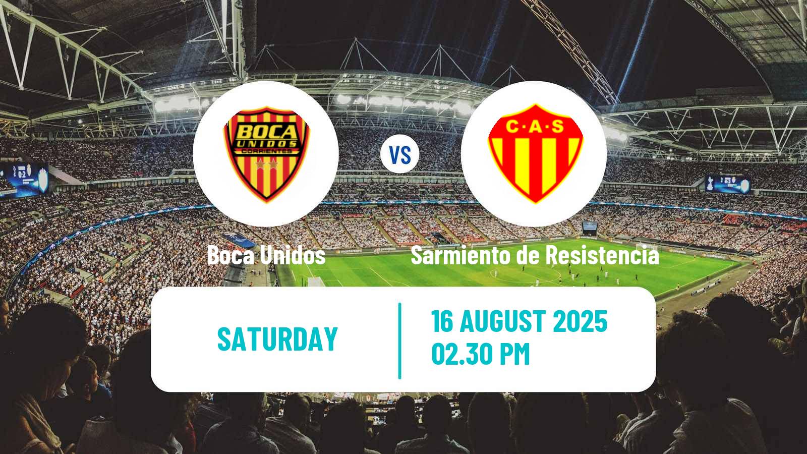 Soccer Argentinian Torneo Federal Boca Unidos - Sarmiento de Resistencia