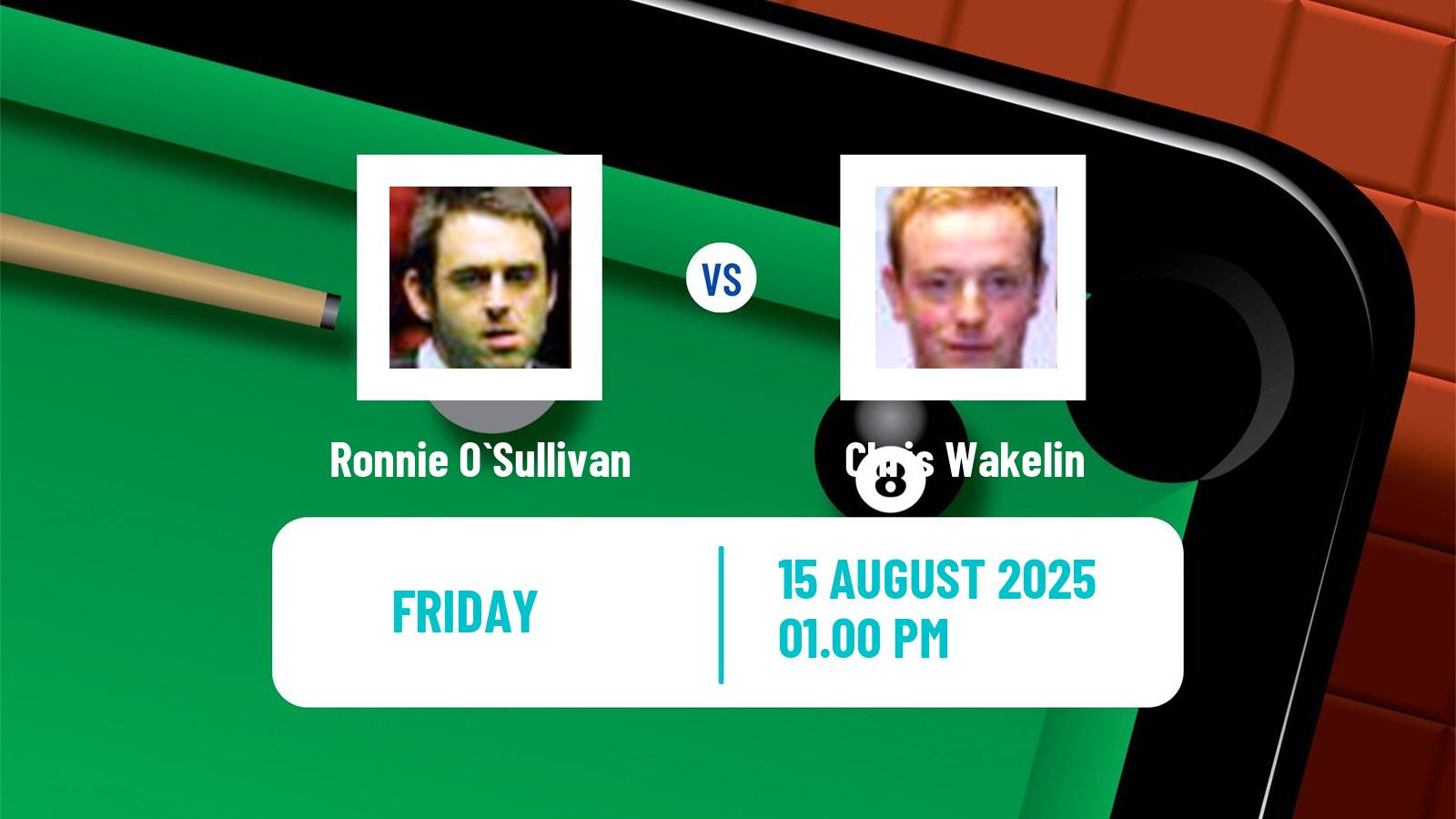 Snooker Saudi Arabia Masters Ronnie O`Sullivan - Chris Wakelin