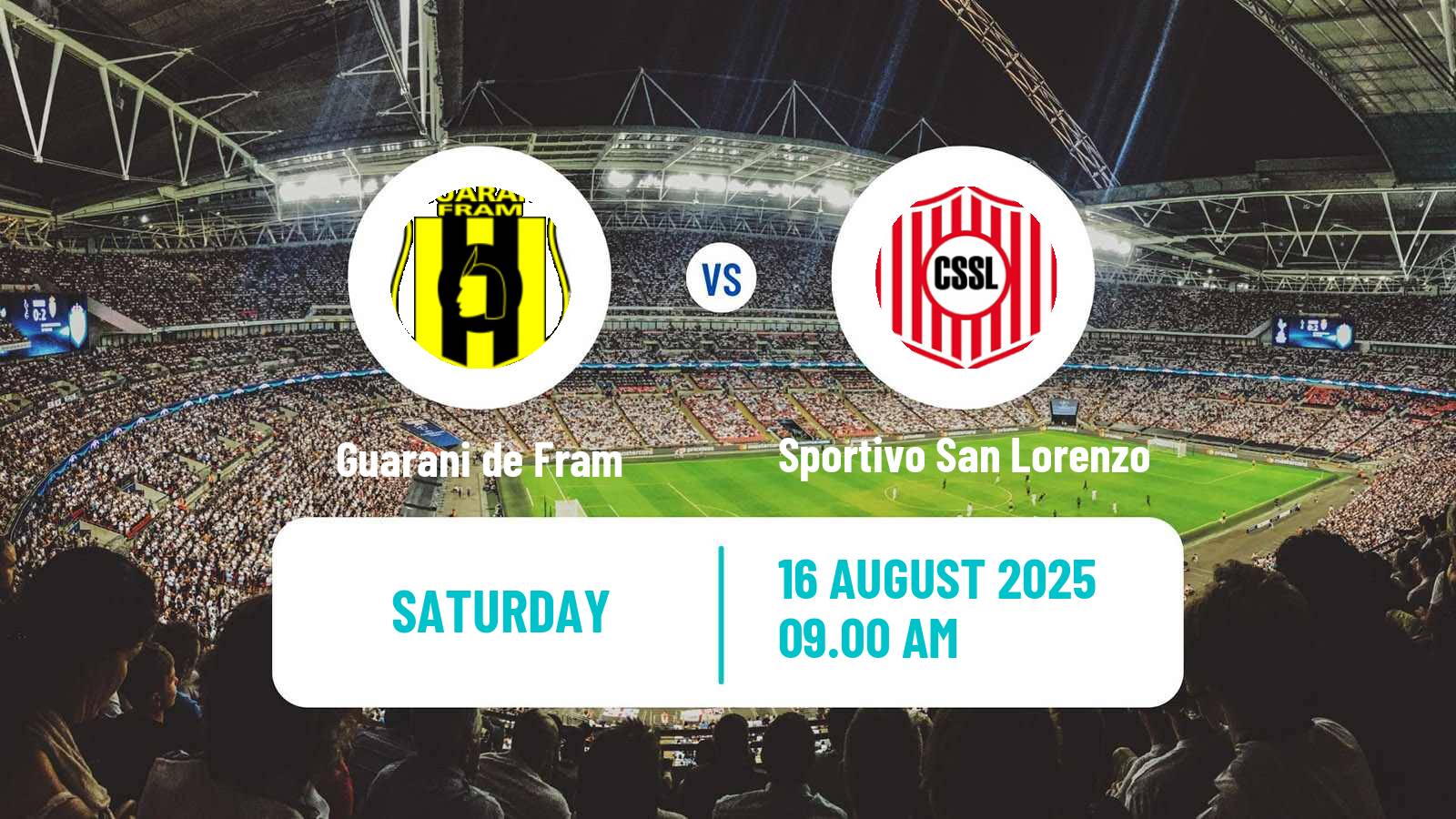 Soccer Paraguayan Division Intermedia Guarani de Fram - Sportivo San Lorenzo