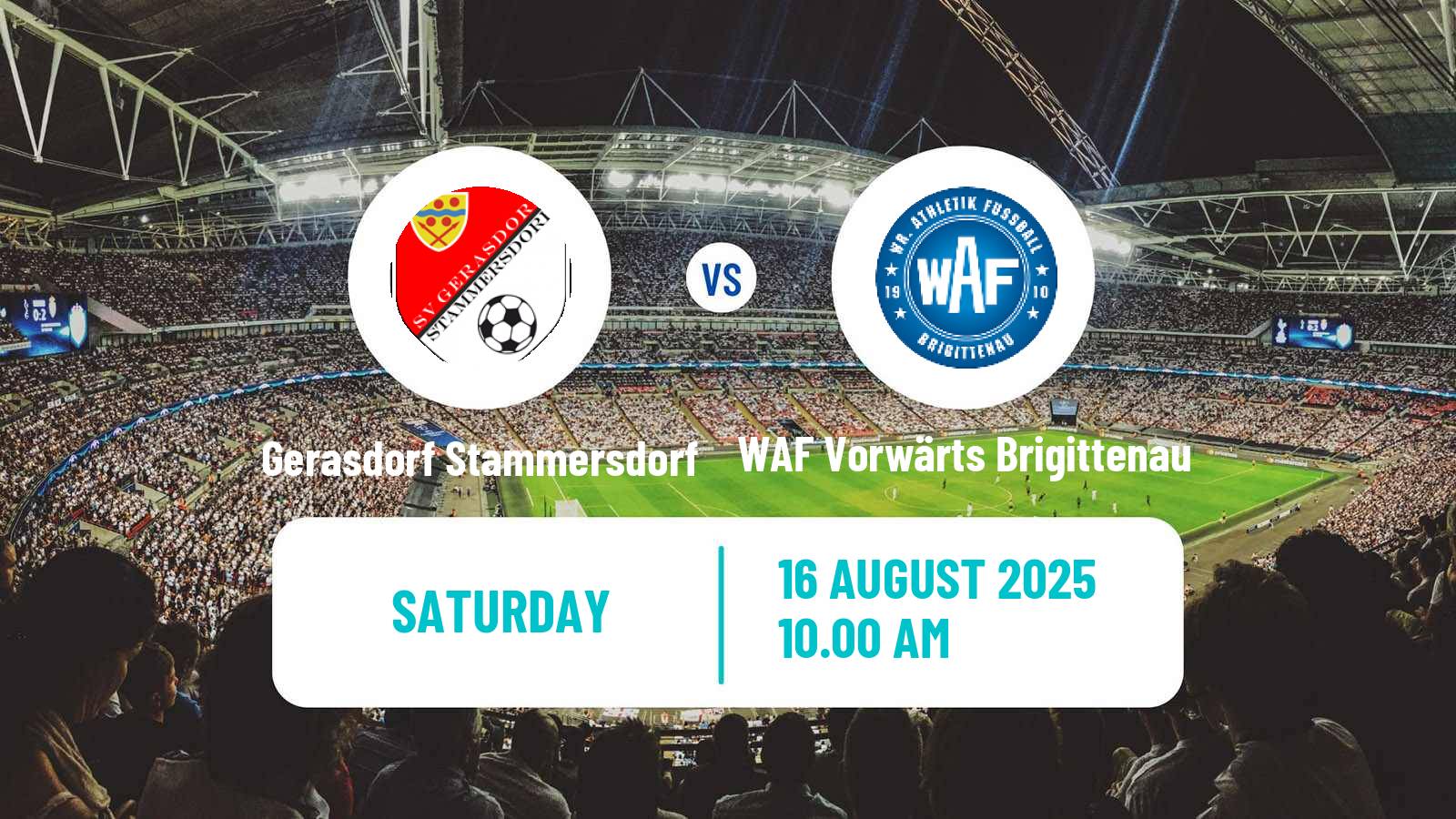 Soccer Austrian Landesliga Wien Gerasdorf Stammersdorf - WAF Vorwärts Brigittenau
