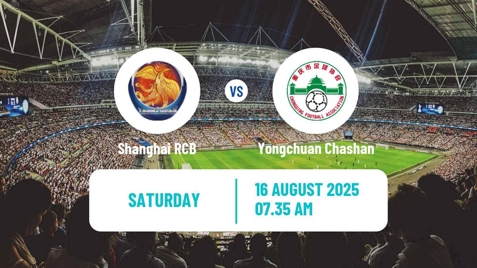 Soccer Chinese Super League Women Shanghai RCB - Yongchuan Chashan