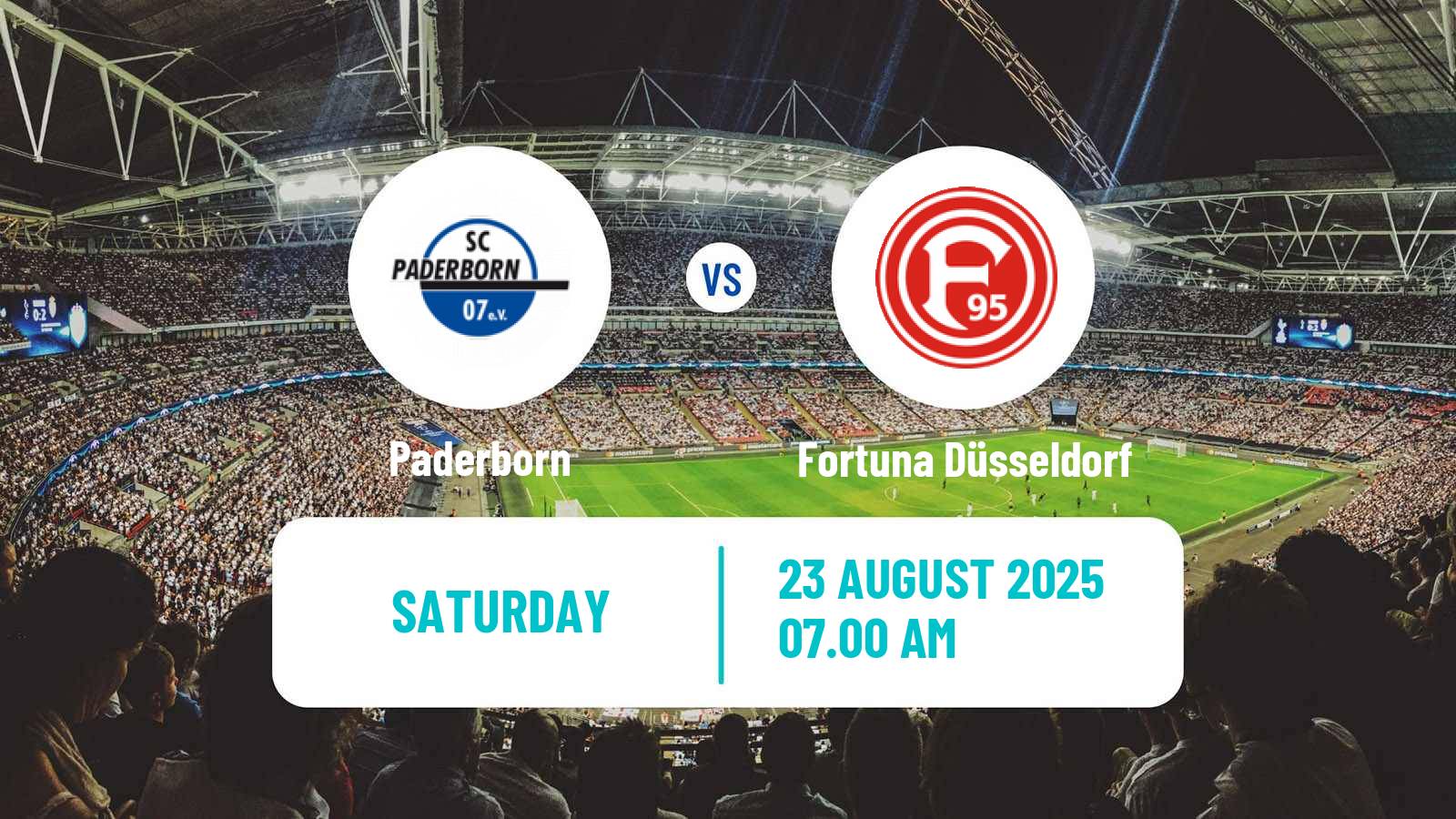 Soccer German 2 Bundesliga Paderborn - Fortuna Düsseldorf