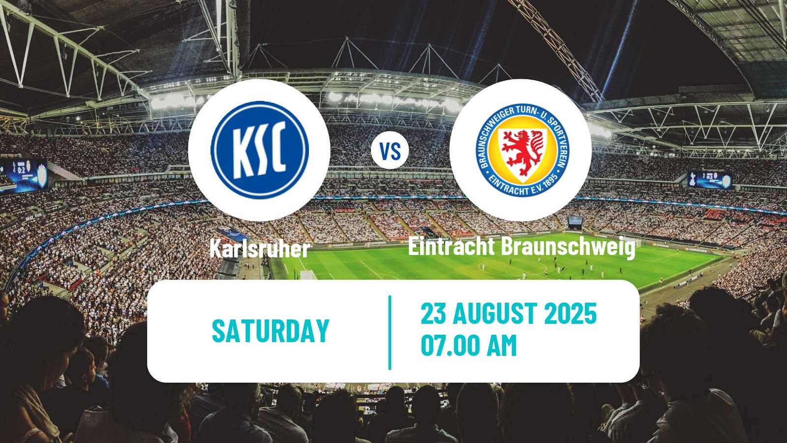 Soccer German 2 Bundesliga Karlsruher - Eintracht Braunschweig