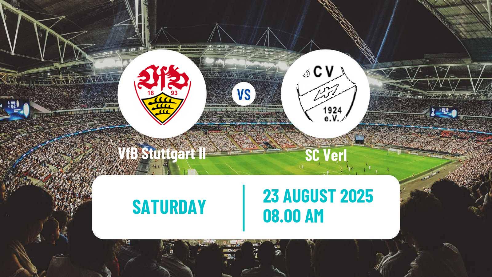 Soccer German 3 Bundesliga VfB Stuttgart II - Verl