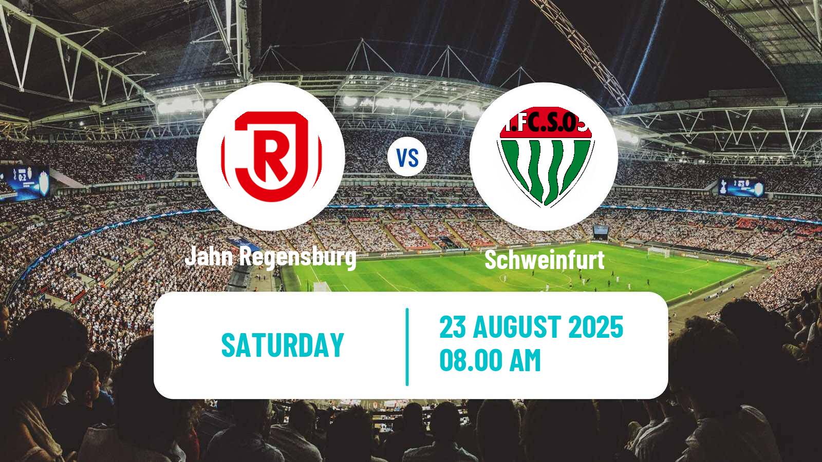 Soccer German 3 Bundesliga Jahn Regensburg - Schweinfurt