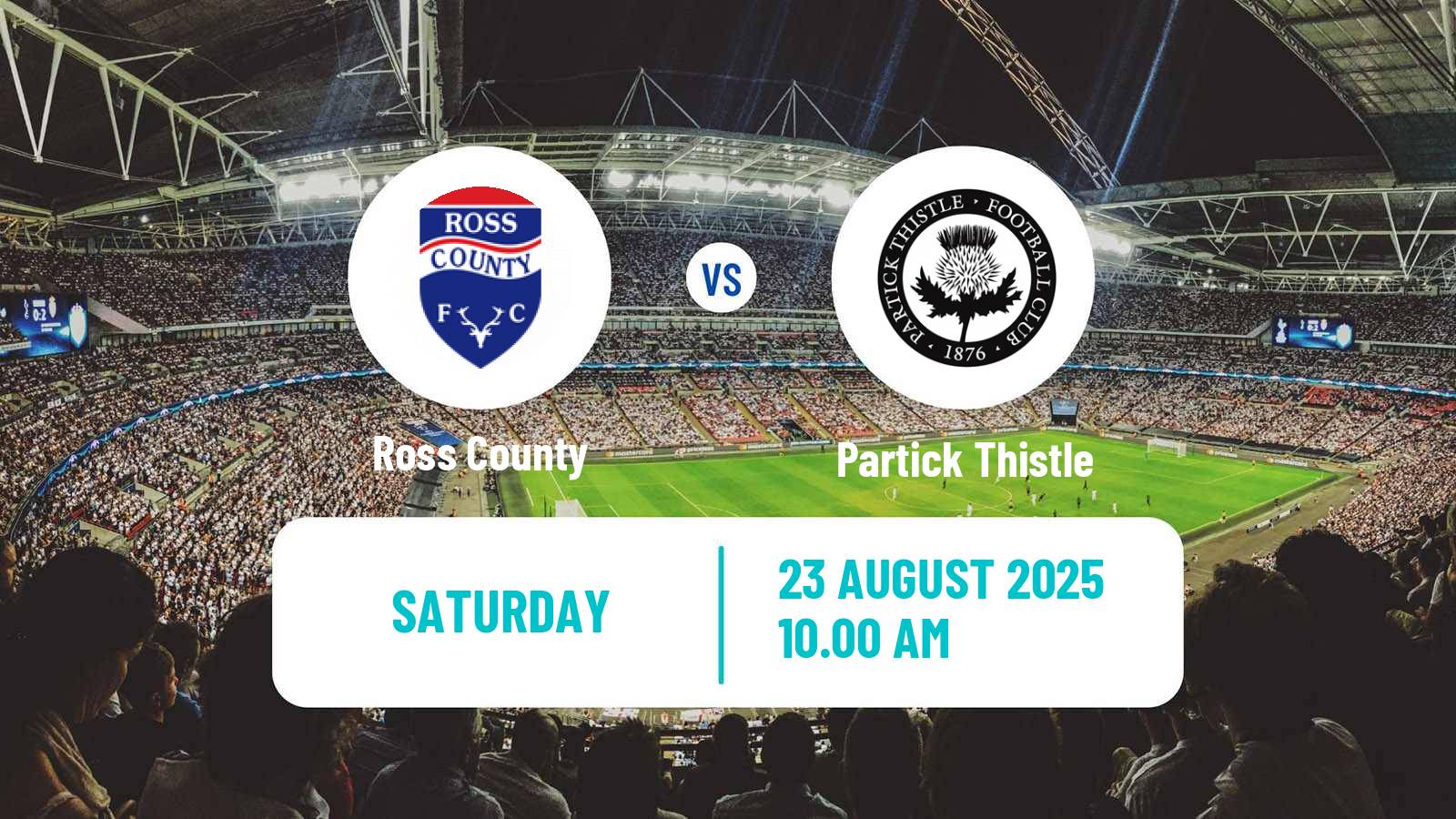 Soccer Scottish Football Championship Ross County - Partick Thistle