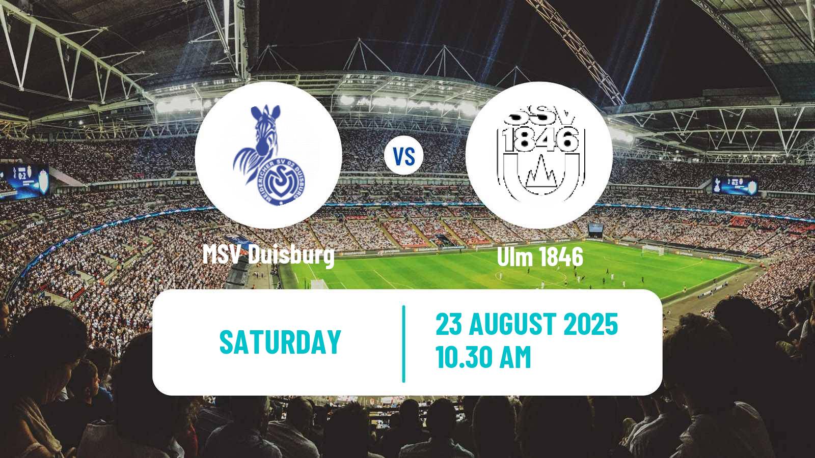 Soccer German 3 Bundesliga Duisburg - Ulm 1846