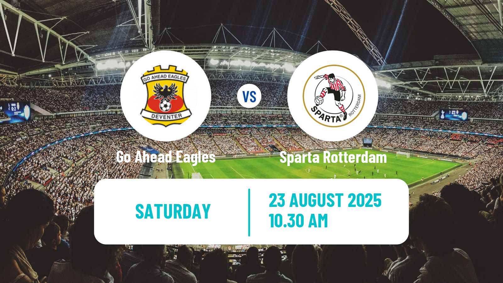 Soccer Dutch Eredivisie Go Ahead Eagles - Sparta Rotterdam