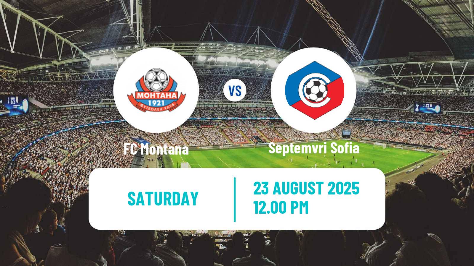 Soccer Bulgarian Parva Liga Montana - Septemvri Sofia