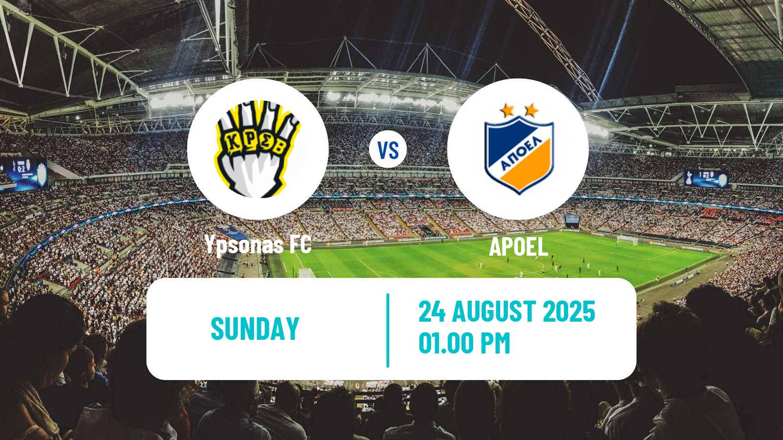 Soccer Cypriot First Division Ypsonas - APOEL