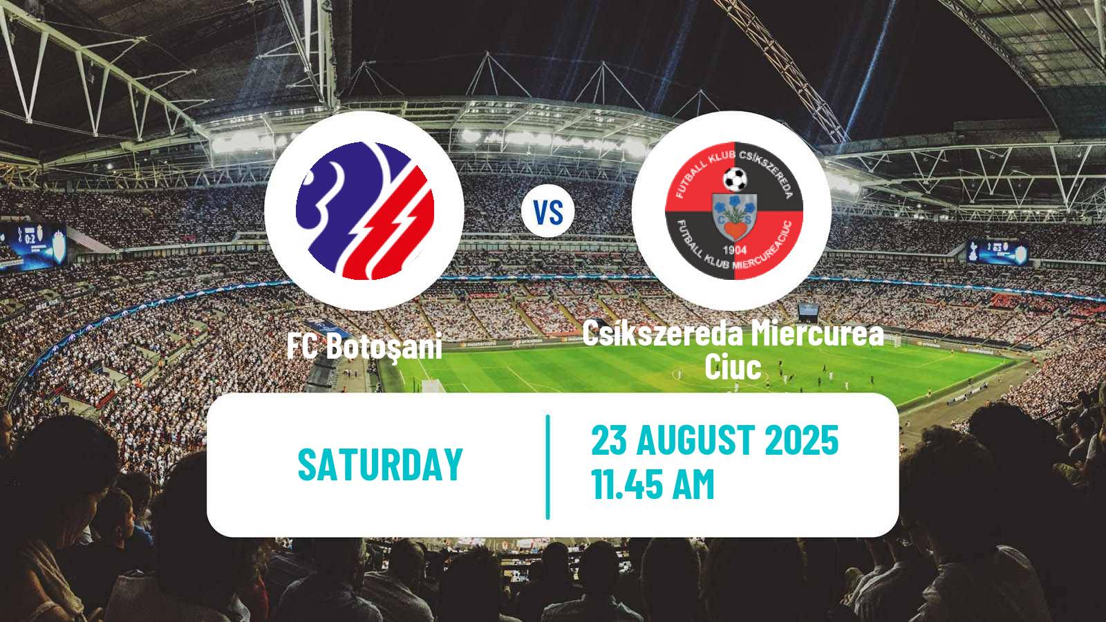 Soccer Romanian Liga 1 Botoșani - Csíkszereda Miercurea Ciuc