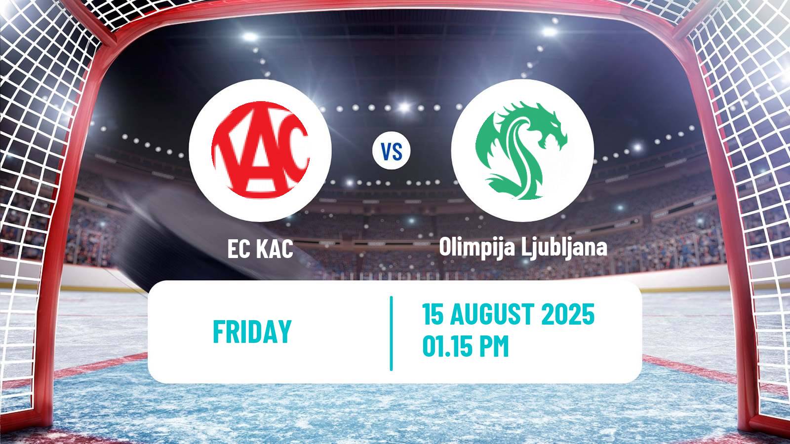 Hockey Club Friendly Ice Hockey EC KAC - Olimpija Ljubljana