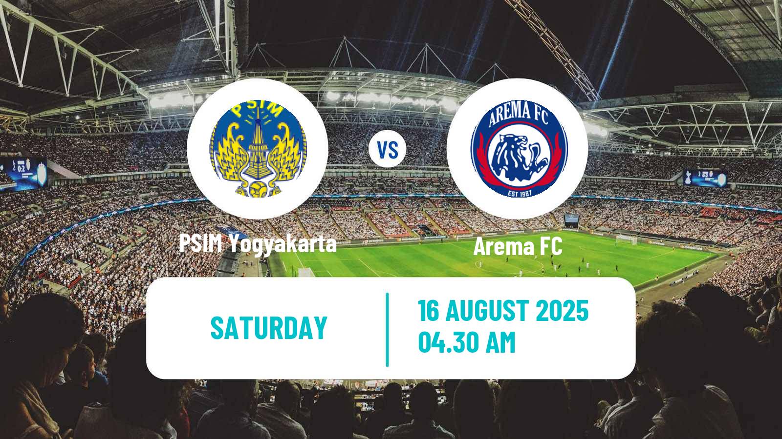 Soccer Indonesian Liga 1 PSIM Yogyakarta - Arema