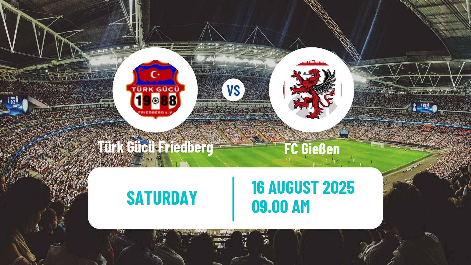 Soccer German Oberliga Hessen Türk Gücü Friedberg - Gießen