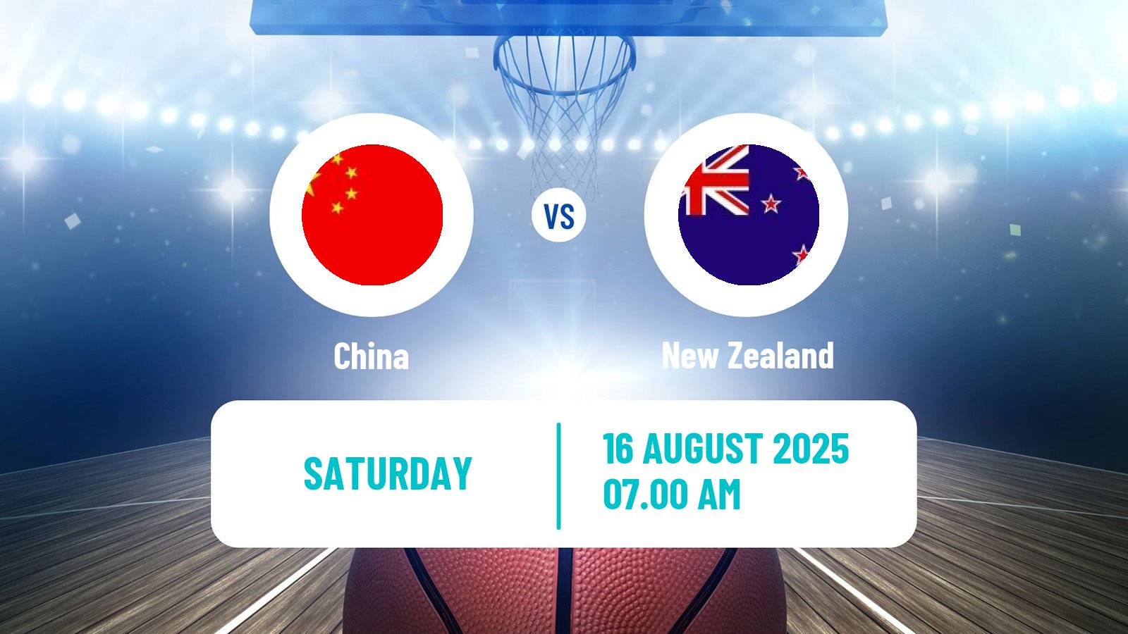 Basketball Asia Cup Basketball China - New Zealand