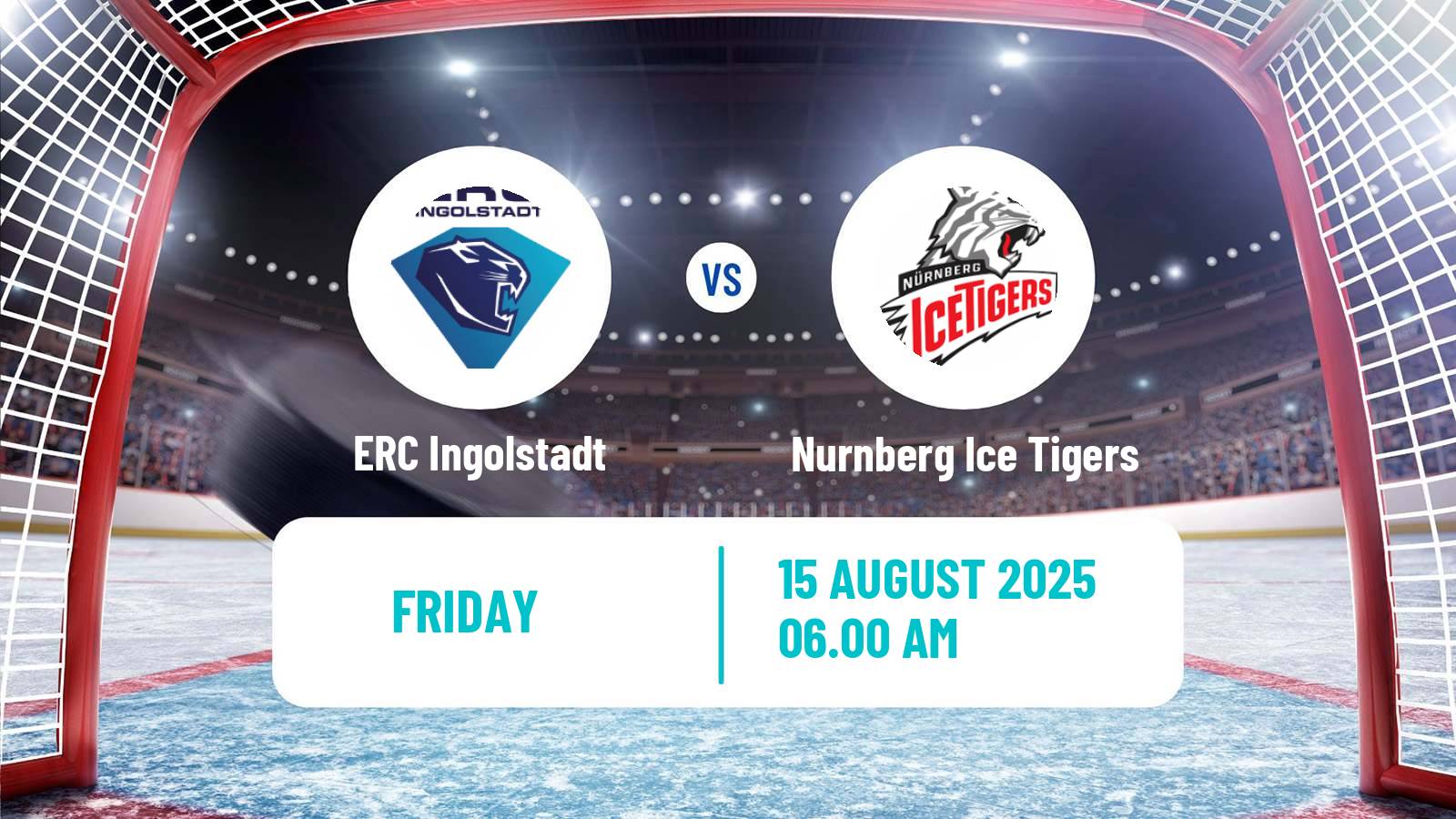 Hockey Club Friendly Ice Hockey ERC Ingolstadt - Nurnberg Ice Tigers