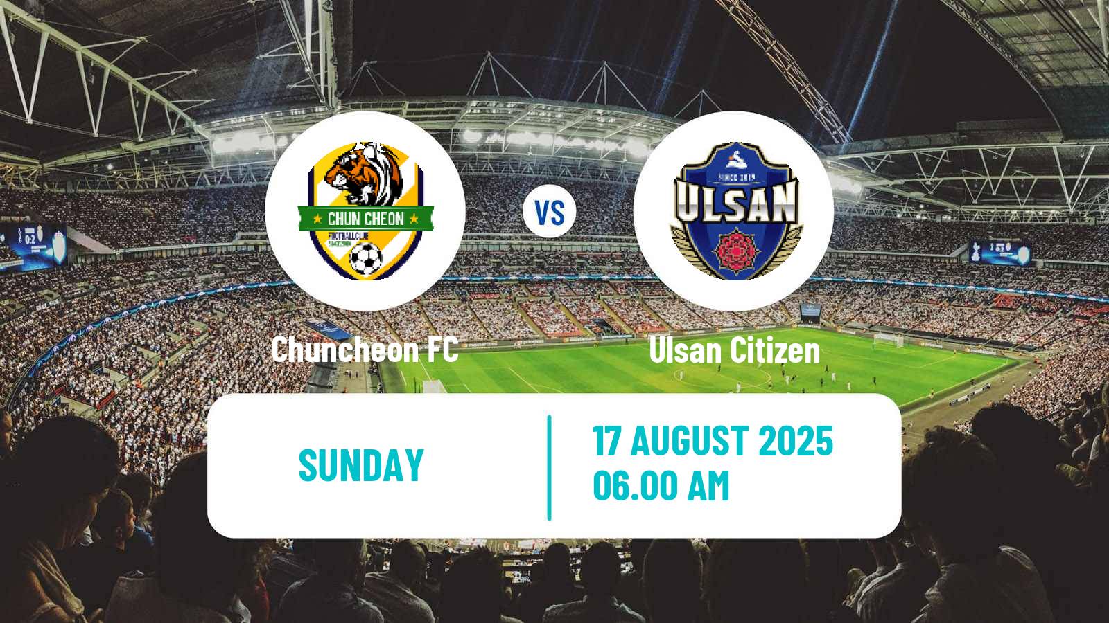 Soccer South Korean K3 League Chuncheon - Ulsan Citizen