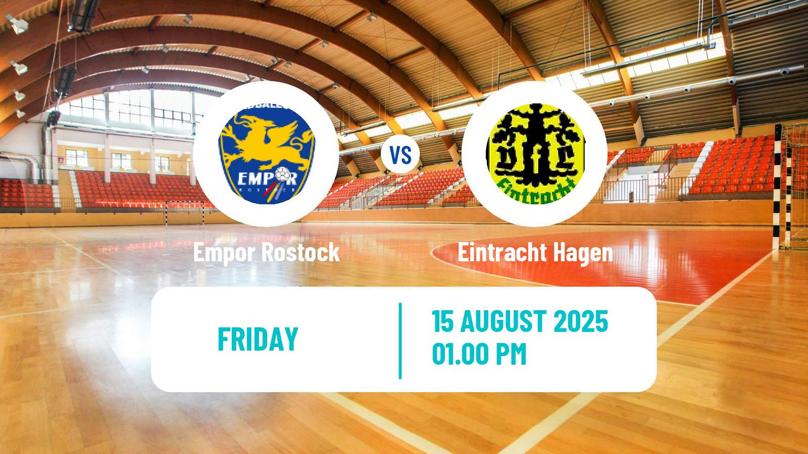 Handball German DHB Pokal Empor Rostock - Eintracht Hagen