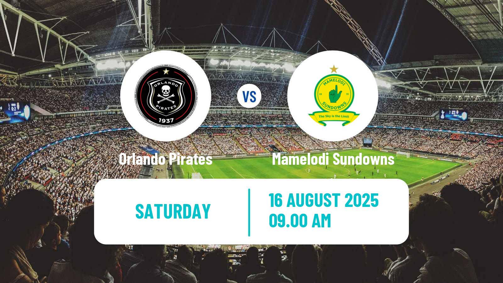 Soccer South African MTN 8 Cup Orlando Pirates - Mamelodi Sundowns