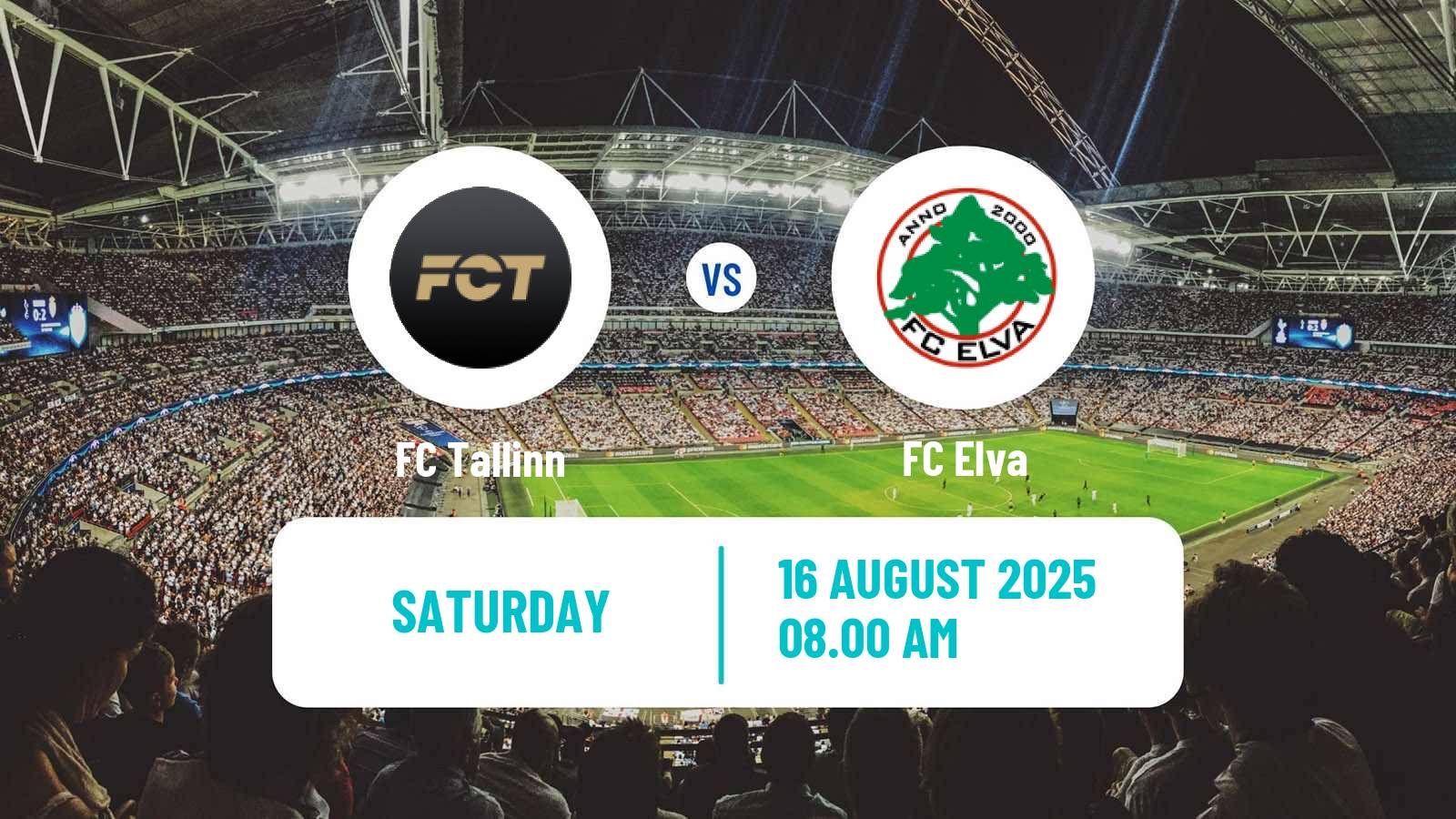 Soccer Estonian Esiliiga FC Tallinn - Elva