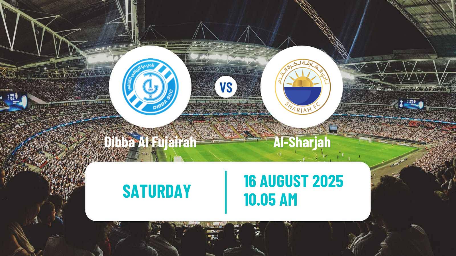 Soccer UAE Football League Dibba Al Fujairah - Al-Sharjah