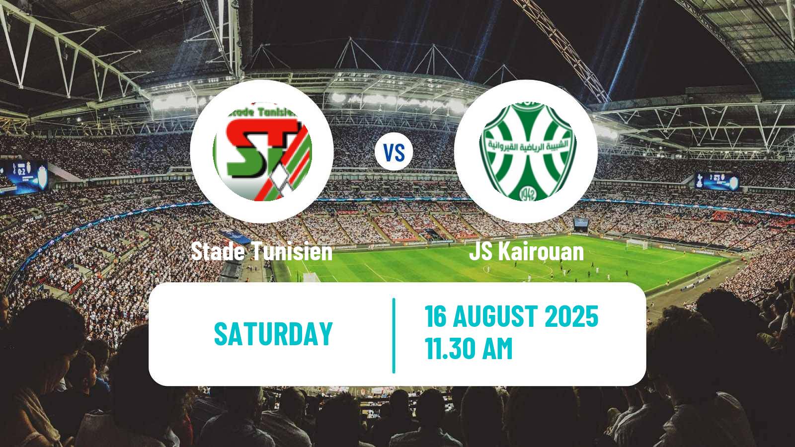 Soccer Tunisian Ligue Professionnelle 1 Stade Tunisien - JS Kairouan