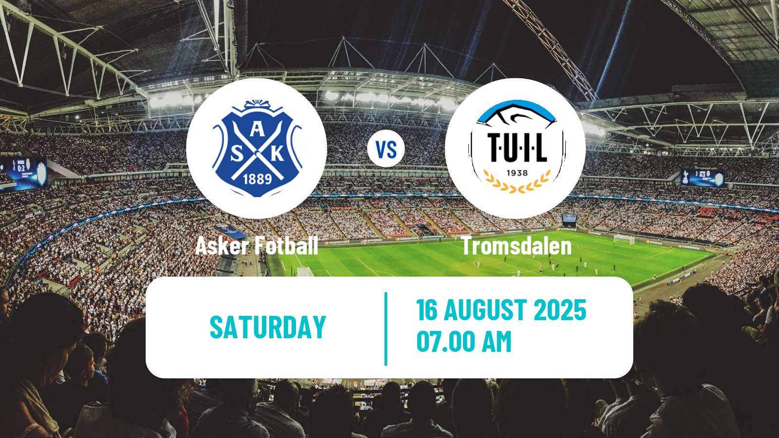 Soccer Norwegian Division 2 - Group 2 Asker Fotball - Tromsdalen