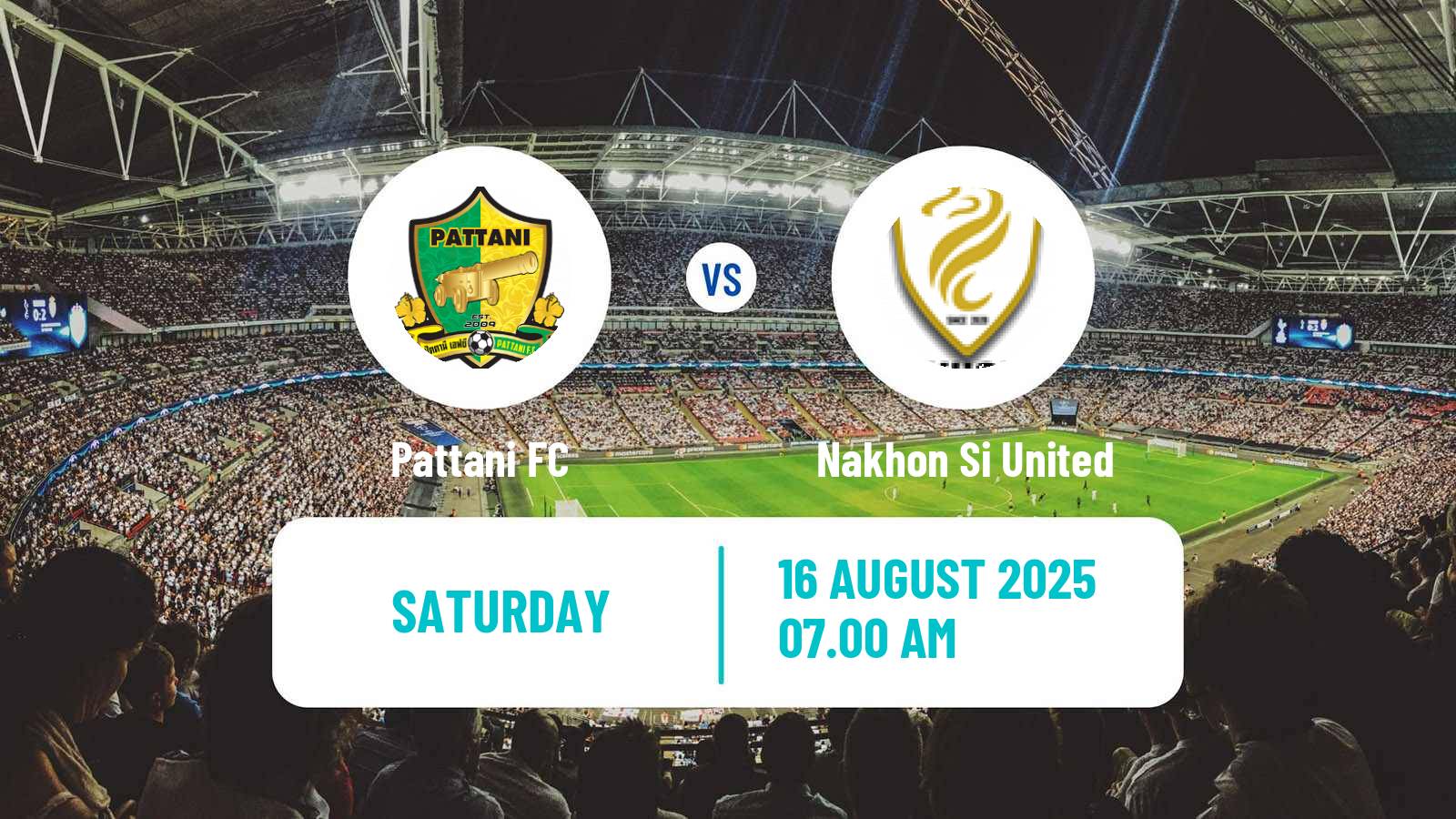 Soccer Thai League 2 Pattani - Nakhon Si United