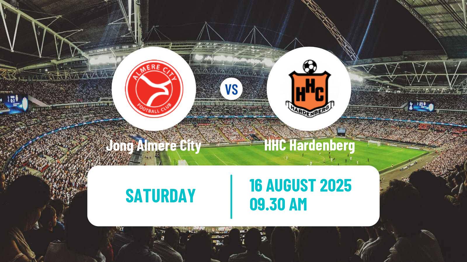 Soccer Dutch Tweede Divisie Jong Almere City - HHC Hardenberg