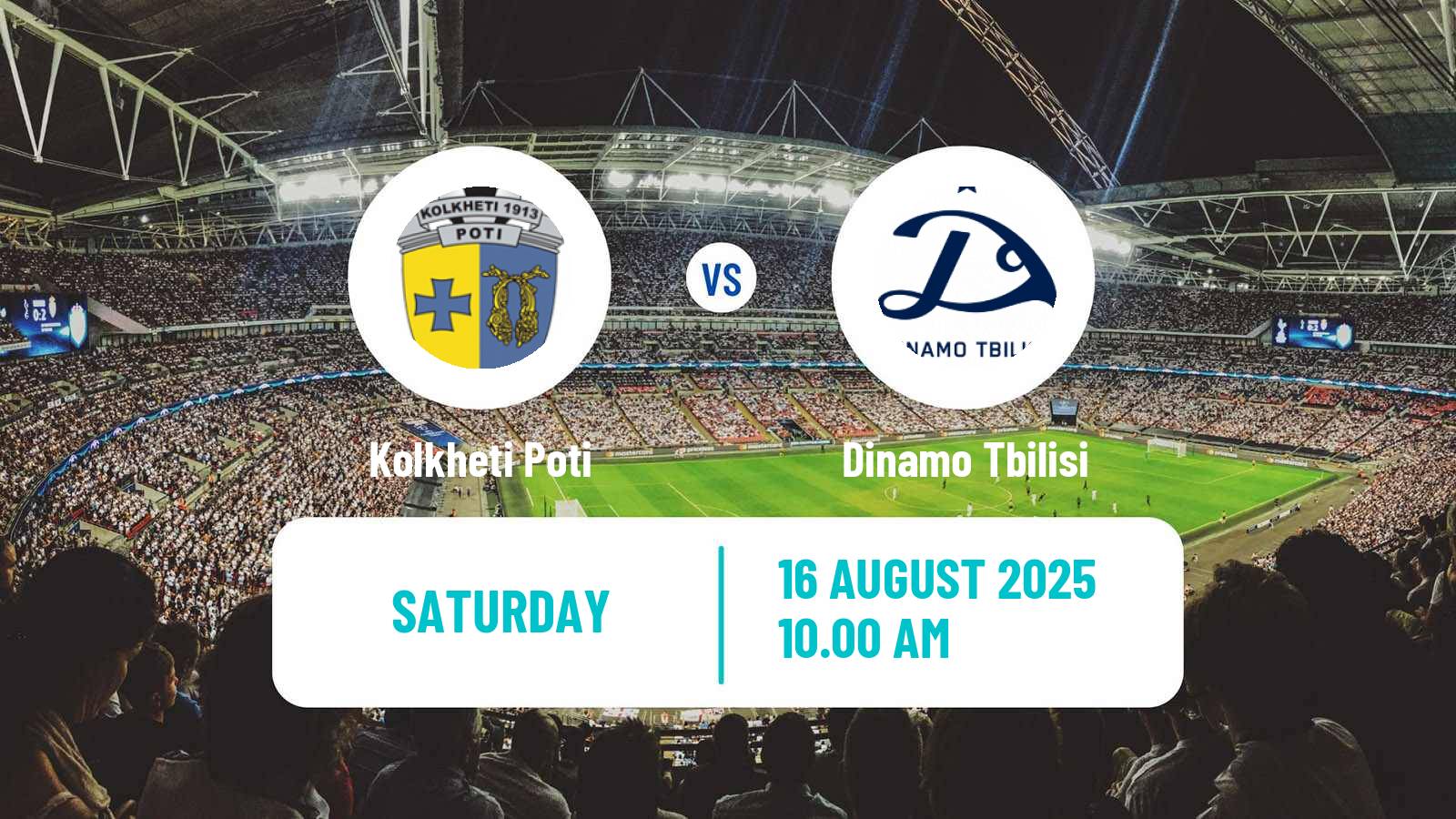 Soccer Georgian Erovnuli Liga Kolkheti Poti - Dinamo Tbilisi