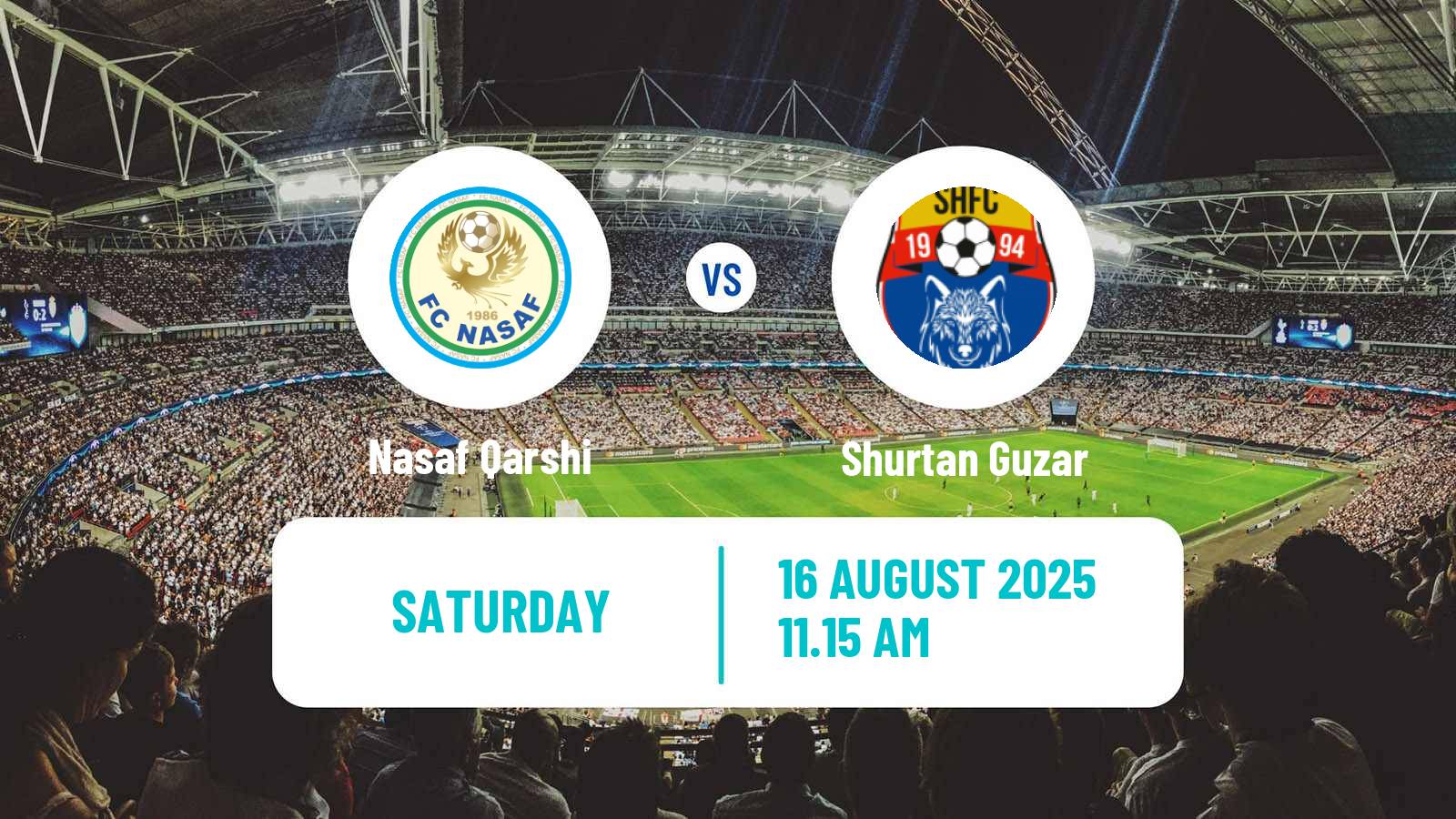 Soccer Uzbek League Nasaf Qarshi - Shurtan Guzar
