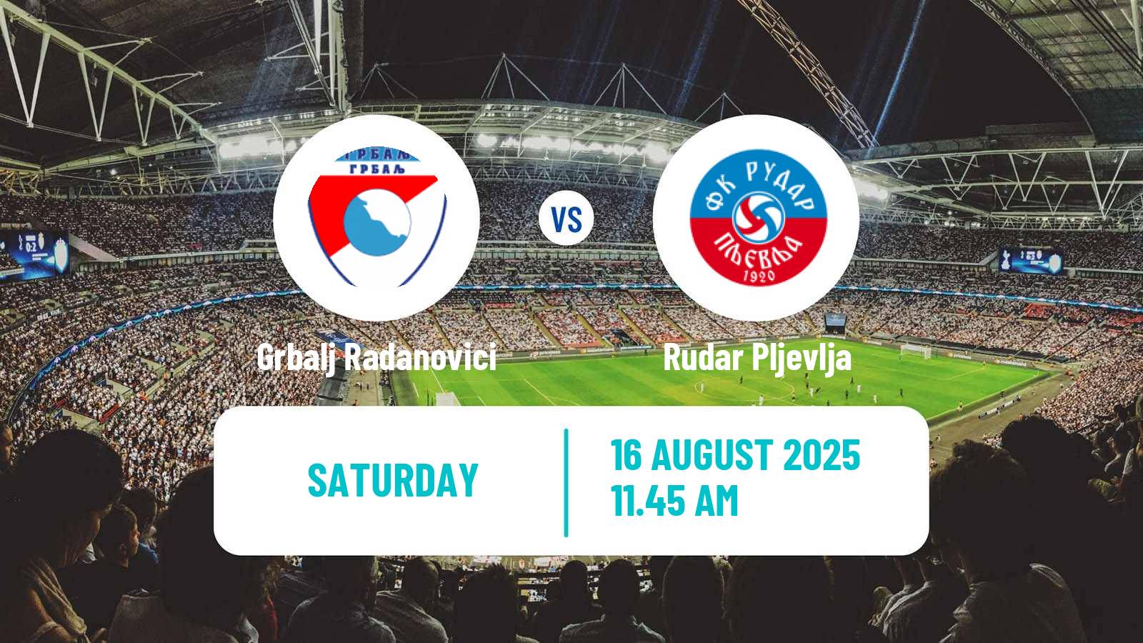 Soccer Montenegrin Druga Liga Grbalj Radanovici - Rudar Pljevlja