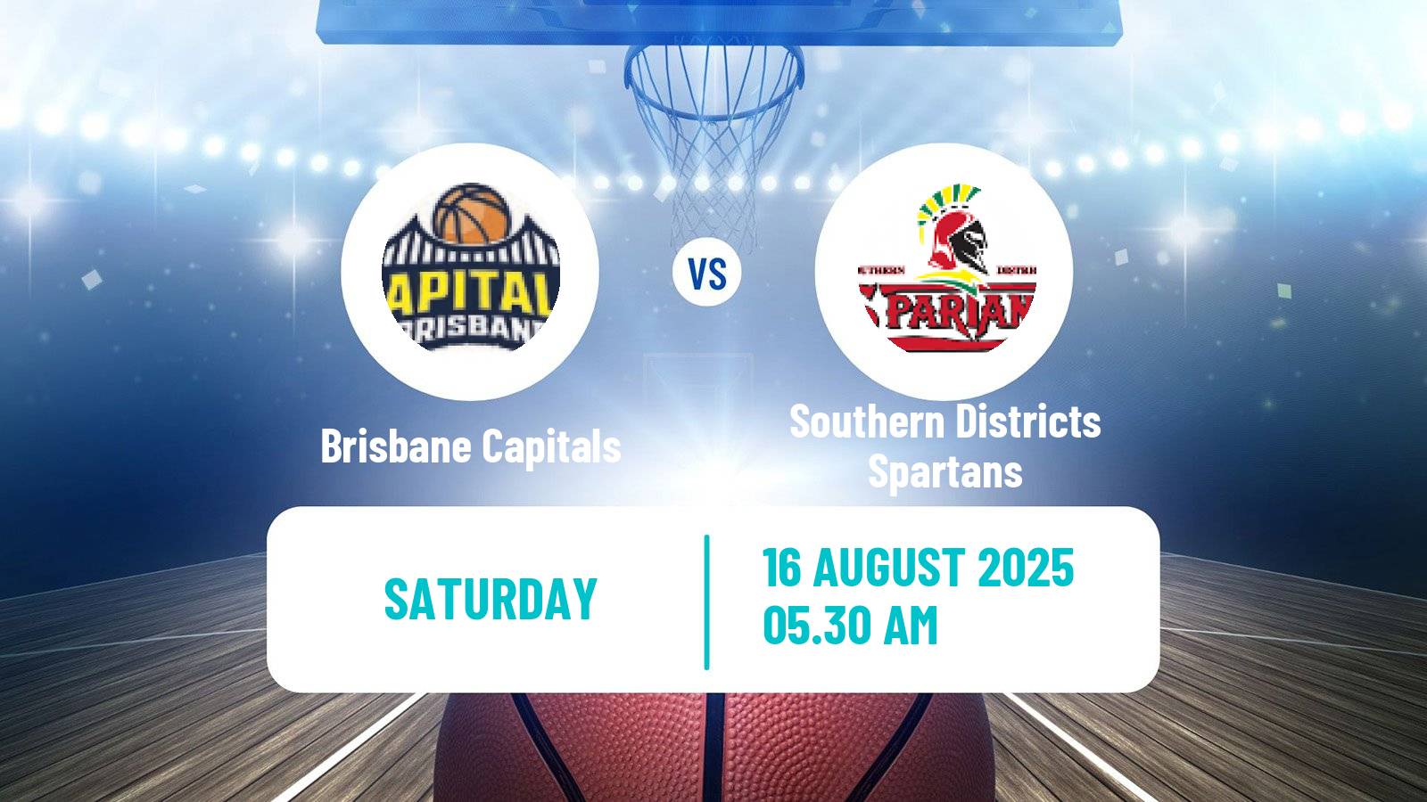 Basketball Australian NBL1 North Brisbane Capitals - Southern Districts Spartans
