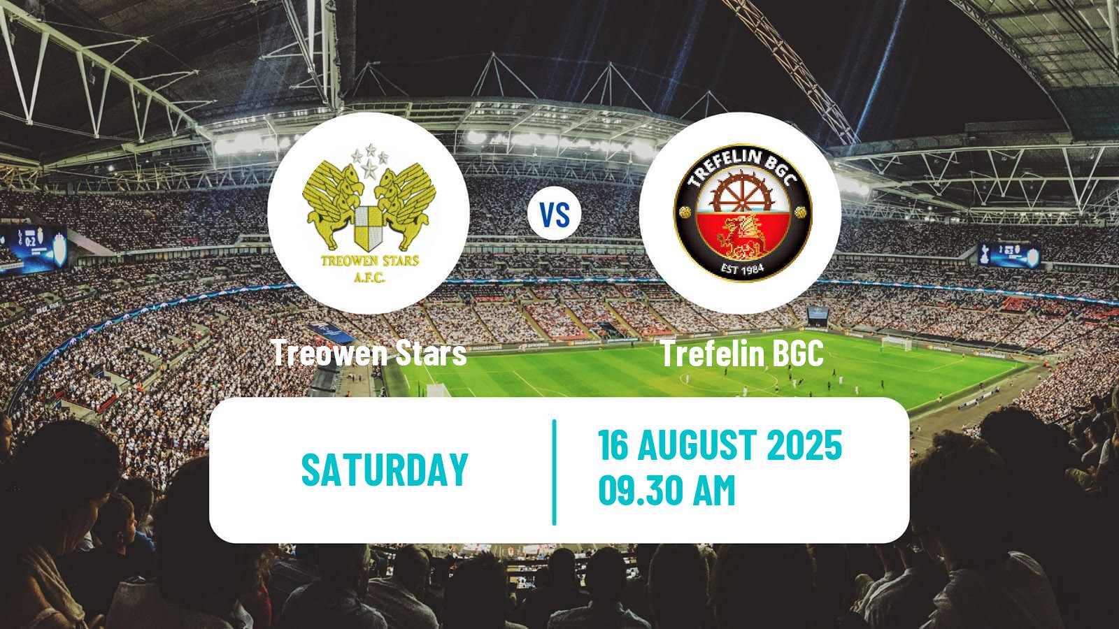 Soccer Welsh Cymru South Treowen Stars - Trefelin