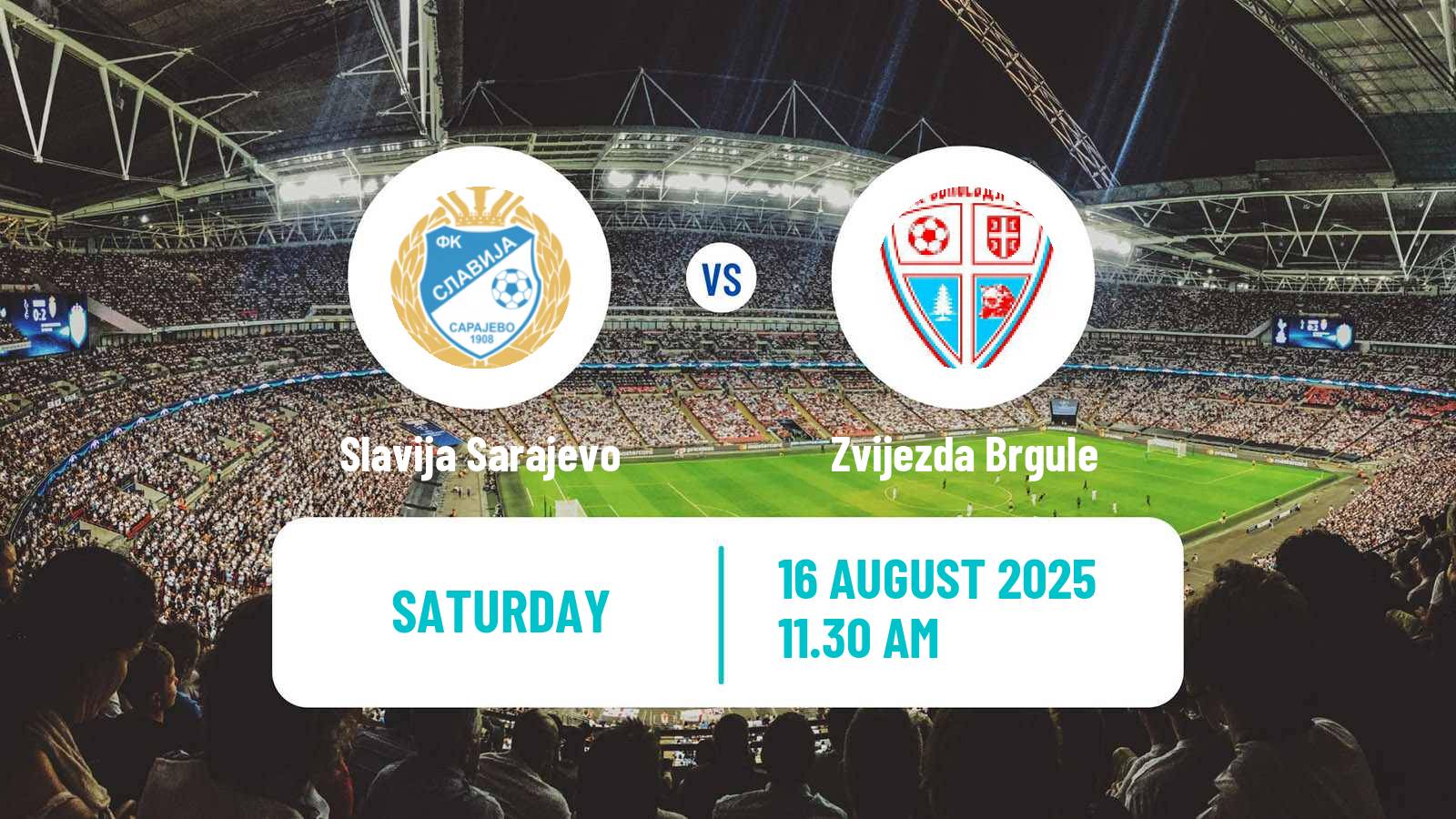 Soccer Bosnian Prva Liga RS Slavija Sarajevo - Zvijezda Brgule