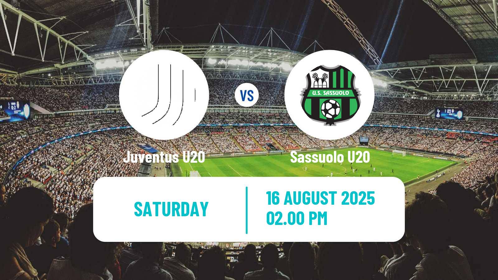 Soccer Italian Primavera 1 Juventus U20 - Sassuolo U20