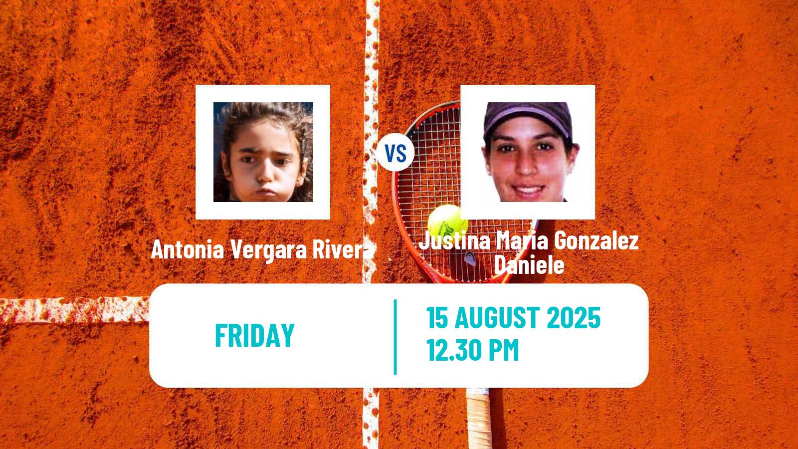 Tennis ITF W15 Santiago Women Antonia Vergara Rivera - Justina Maria Gonzalez Daniele
