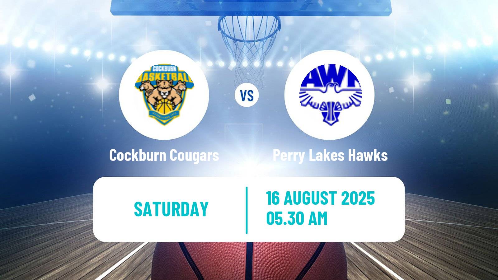 Basketball Australian NBL1 West Women Cockburn Cougars - Perry Lakes Hawks