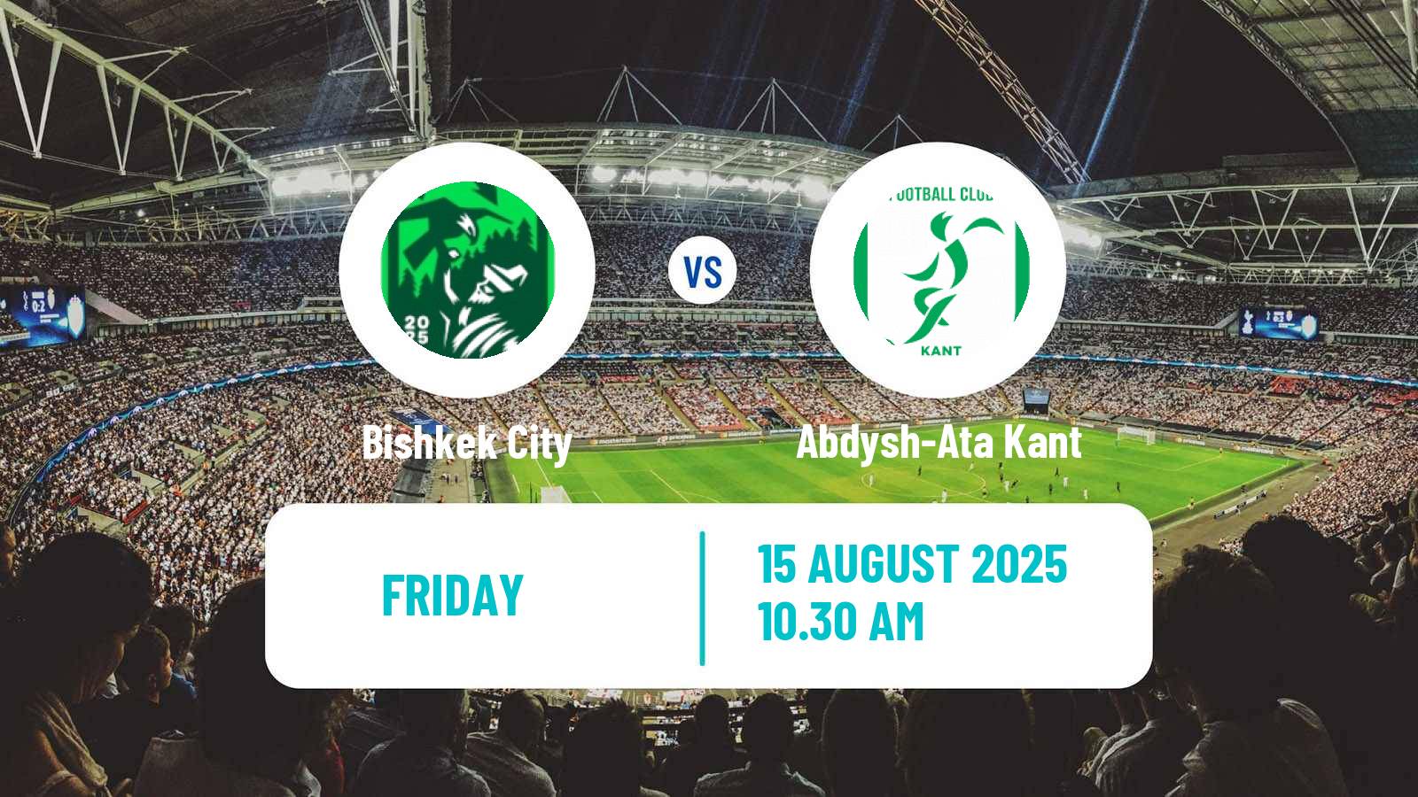 Soccer Kyrgyzstan Premier Liga Bishkek City - Abdysh-Ata Kant