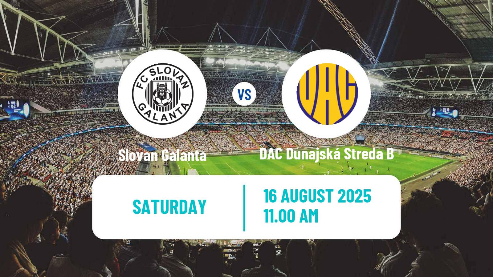 Soccer Slovak 3 Liga West Slovan Galanta - DAC Dunajská Streda B