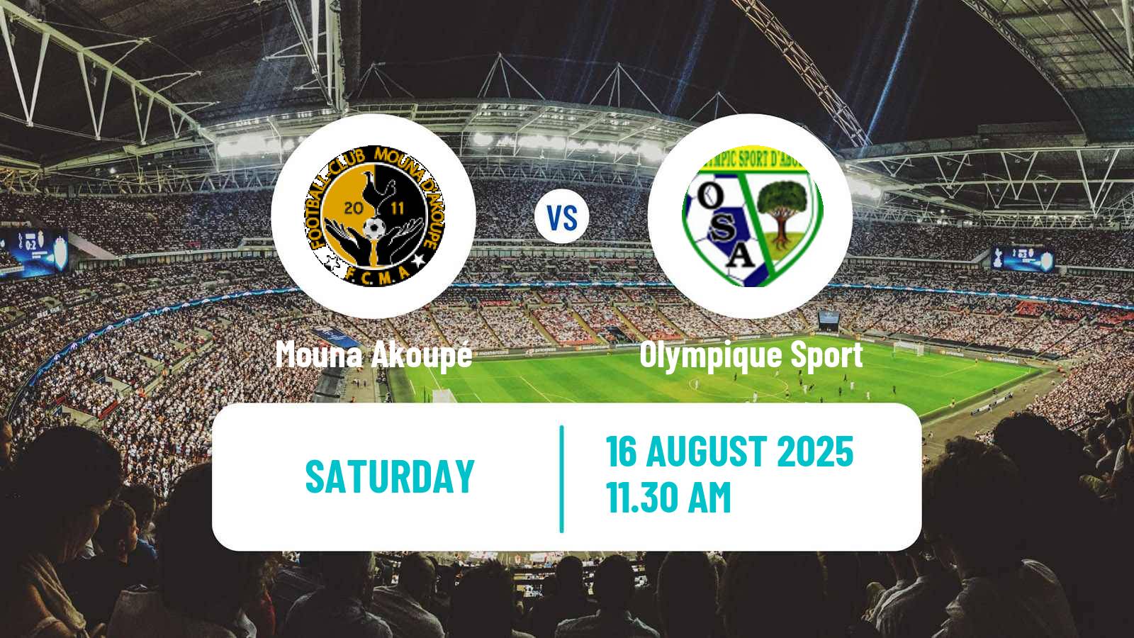 Soccer Cote d`Ivoire Ligue 1 Mouna Akoupé - Olympique Sport