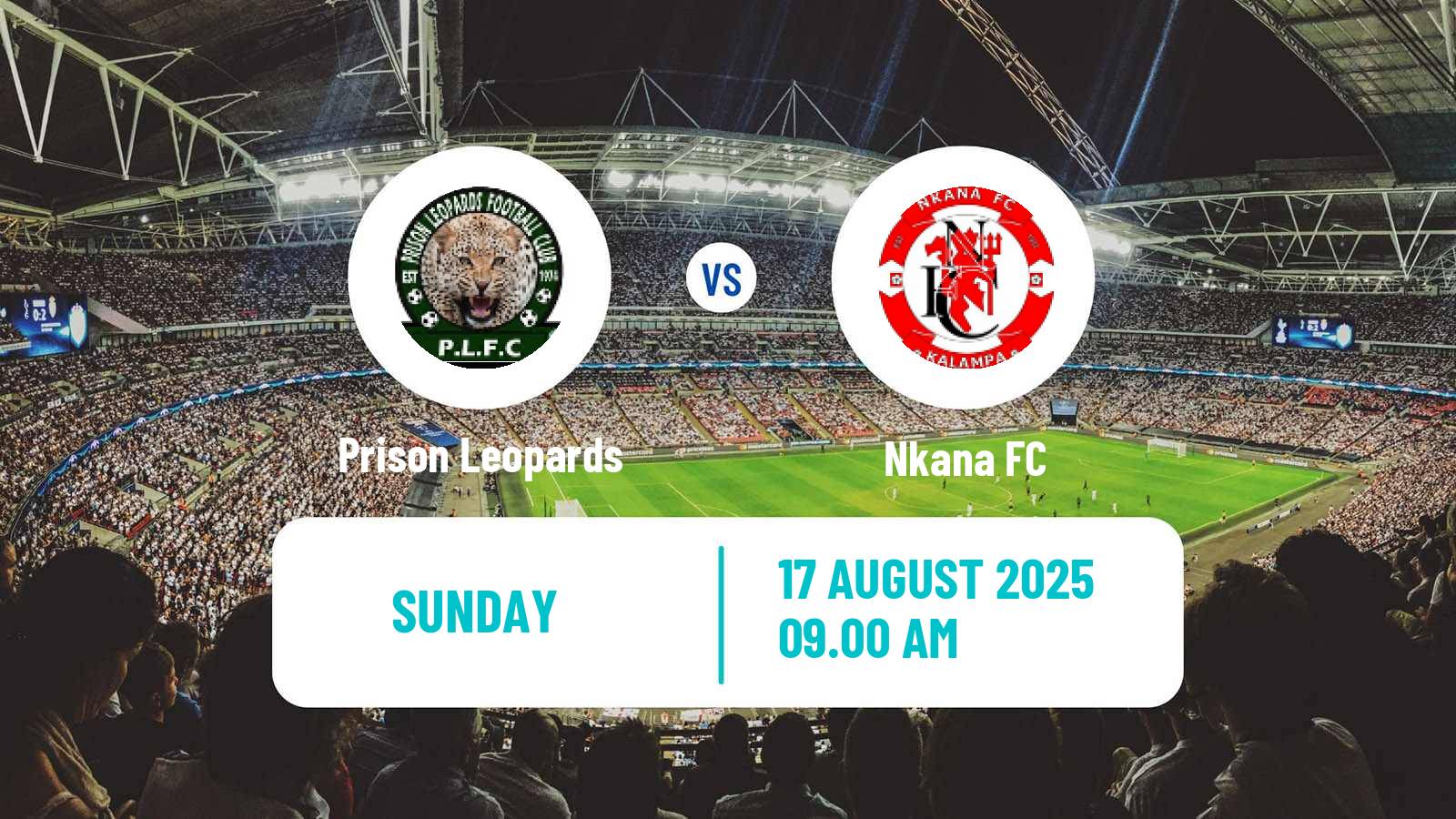 Soccer Zambian Premier League Prison Leopards - Nkana