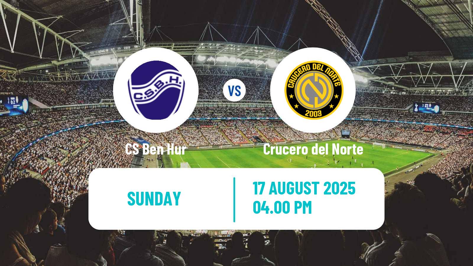 Soccer Argentinian Torneo Federal Ben Hur - Crucero del Norte