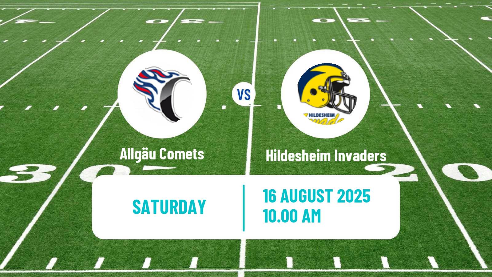 American football German GFL Allgäu Comets - Hildesheim Invaders