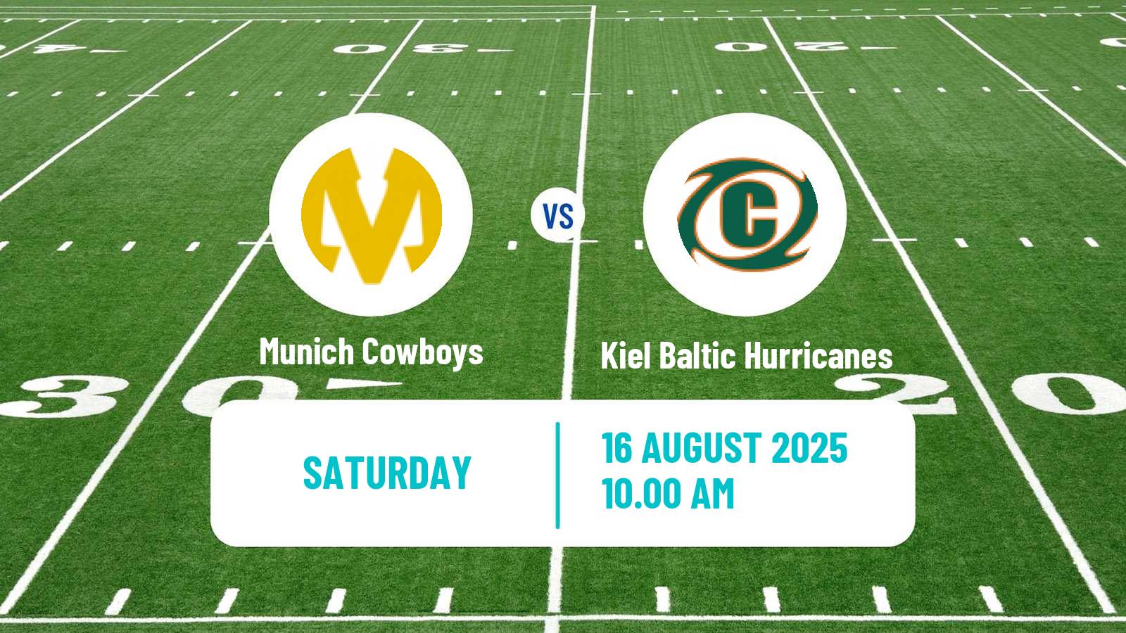American football German GFL Munich Cowboys - Kiel Baltic Hurricanes